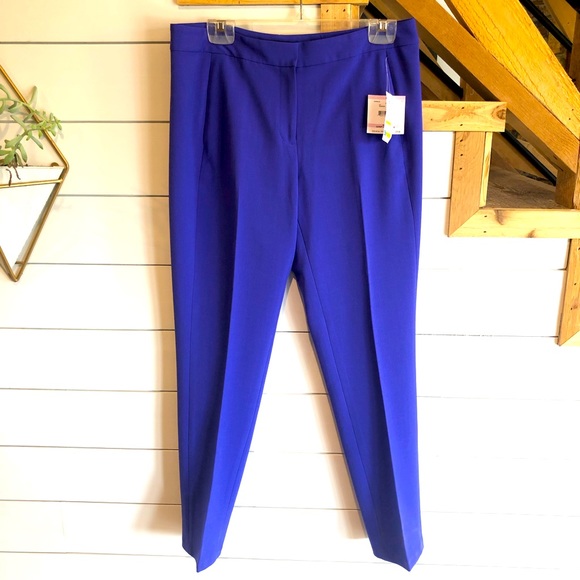 NWT Kasper Blue Iris Ankle Dress pants size 6 - Picture 1 of 7